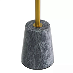 Кофейный столик круглый из мрамора серый Reliable Foundation варинант исполнения - 4 | Loft Concept в Красноярске