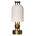 Настольная лампа в виде фонаря с белым фактурным абажуром Echoes of Light варинант исполнения - 1 | Loft Concept в Красноярске