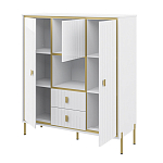 Буфет белый трёхдверный с двумя ящиками Antique Order варинант исполнения - 2 | Loft Concept в Красноярске