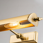 Светильник для картин цвета состаренная латунь с широким плафоном на прямоугольном основании Elstead Lighting варинант исполнения - 8 | Loft Concept в Красноярске