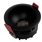 Встраиваемый спот светодиодный круглый черного цвета с углублением Ombra Lux  варинант исполнения - 4 | Loft Concept в Красноярске