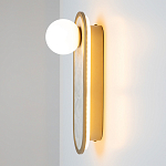 Бра перламутровый с плафоном Lunaris 33 см варинант исполнения - 5 | Loft Concept в Красноярске