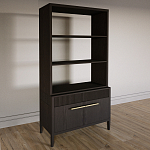 Стеллаж Primo с ящиками Темный орех варинант исполнения - 2 | Loft Concept в Красноярске