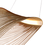 Подвесной светильник фигурный из деревянных прутьев Ecofriendly Light Source варинант исполнения - 4 | Loft Concept в Красноярске