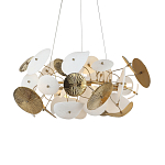 Люстра с белыми и золотистыми цветами Dahlia Flowers Lamp варинант исполнения - 2 | Loft Concept в Красноярске