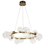 Дизайнерская кольцевая люстра с гирляндой внутри стеклянных плафонов Iona Garland Chandelier 12 варинант исполнения - 2 | Loft Concept в Красноярске