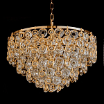 Люстра каскадная с подвесками в форме колец Galaxy of Light варинант исполнения - 3 | Loft Concept в Красноярске