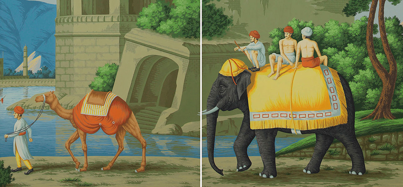 Обои ручная роспись Early Views of India Dufour on scenic paper Обои ручная роспись Early Views of India Dufour on scenic paper - Loft-Concept в Красноярске