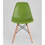 Пластиковый стул на ножках из массива бука Eames Green варинант исполнения - 4 | Loft Concept в Красноярске