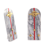 Сувенир Погон МВД из натурального камня мрамор Souvenir Epaulets варинант исполнения - 3 | Loft Concept в Красноярске