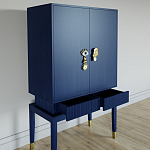 Кабинетный шкаф Elsa Dreams Blue с 2-мя ящиками варинант исполнения - 2 | Loft Concept в Красноярске