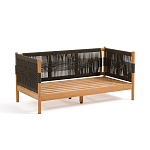 Садовый диван из тикового дерева и веревок Оreon варинант исполнения - 4 | Loft Concept в Красноярске