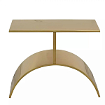 Дизайнерский журнальный стол золотой на полукруглом основании Wecaben варинант исполнения - 2 | Loft Concept в Красноярске