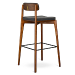 Барный стул из массива ясеня с обивкой из рогожки Elegant Ash варинант исполнения - 4 | Loft Concept в Красноярске