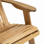 Уличное кресло из массива акации Adirondack Wooden Chair Natural варинант исполнения - 6 | Loft Concept в Красноярске