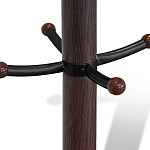 Вешалка коричневая с круглым основанием и черными металлическими крючками Industrial Metal Rust варинант исполнения - 2 | Loft Concept в Красноярске