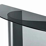 Консоль дымчатого цвета с изогнутым основанием Arabesque варинант исполнения - 2 | Loft Concept в Красноярске