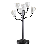 Настольная лампа с ветвями и белыми фарфоровыми цветами Floralis варинант исполнения - 1 | Loft Concept в Красноярске