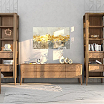 Витрина правая из массива дуба с 5-ю полками и 2-мя ящиками Tasteful Furniture варинант исполнения - 2 | Loft Concept в Красноярске