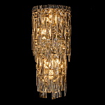 Бра с каскадом из прозрачного хрусталя и корпусом из металла цвета хром Constant Sparks варинант исполнения - 6 | Loft Concept в Красноярске