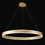Люстра подвесная светодионая кольцевая золотого цвета Ring Horizontal варинант исполнения - 2 | Loft Concept в Красноярске
