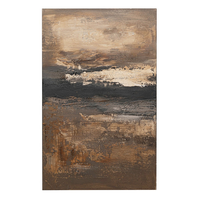 Картина DUSTY HORIZON Бежевый Коричневый Черный в Красноярске | Loft Concept 