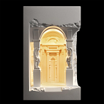 Встраиваемый в стену гипсовый светильник под покраску с колоннами и арками в античном стиле Antiquity Athena варинант исполнения - 9 | Loft Concept в Красноярске