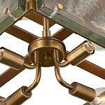 Потолочный светильник квадратный из толстого литого стекла Cast Glass варинант исполнения - 3 | Loft Concept в Красноярске