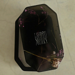Шкатулка из эпоксидной смолы с цветами черная Epoxy Resin Pink Flowers Box Black варинант исполнения - 2 | Loft Concept в Красноярске