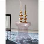 Кофейный столик стеклянный Elegant Lilac Glass Model варинант исполнения - 2 | Loft Concept в Красноярске