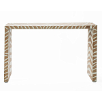 Консоль Дизайнерская Kenya Console ZEBRA Bone Inlay Beige варинант исполнения - 1 | Loft Concept в Красноярске