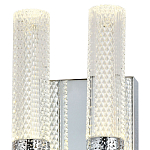 Бра с двумя плафонами Dew Drops Tube Duo Chrome Wall Lamp варинант исполнения - 3 | Loft Concept в Красноярске