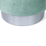 Пуф мятный велюр на металлическом основании Golden Belt варинант исполнения - 4 | Loft Concept в Красноярске