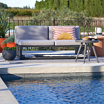 Садовый диван на каркасе из алюминия Petro варинант исполнения - 8 | Loft Concept в Красноярске