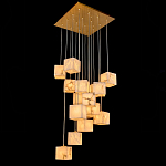 Люстра подвесная с квадратными плафонами из натурального камня Glowing Spheres варинант исполнения - 2 | Loft Concept в Красноярске