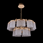 Люстра двухъярусная с текстурными овальными абажурами Splendor Palace Style варинант исполнения - 3 | Loft Concept в Красноярске