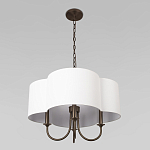 Люстра с белым текстильным абажуром Vitorino  варинант исполнения - 4 | Loft Concept в Красноярске