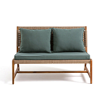 Садовый 2-х местный диван с каркасом из акации Green варинант исполнения - 6 | Loft Concept в Красноярске