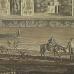 Обои ручная роспись Monuments of Paris Eau Forte on antique scenic Xuan paper варинант исполнения - 3 | Loft Concept в Красноярске