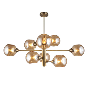 Люстра Staggered Glass Латунь