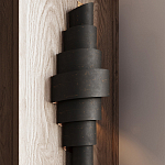 Бра в форме спирали черное с золотой внутренней отделкой Warm Glow варинант исполнения - 3 | Loft Concept в Красноярске