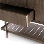 Платяной шкаф из серого дуба Sawada Gray Oak Wardrobe варинант исполнения - 4 | Loft Concept в Красноярске