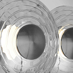 Бра из трех стеклянных фактурных дисков Eyepiece варинант исполнения - 6 | Loft Concept в Красноярске