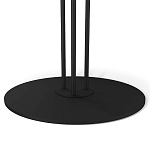 Стол журнальный с круглой бело-голубой столешницей из стекла White and Blue Marble варинант исполнения - 4 | Loft Concept в Красноярске