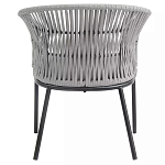 Кресло с декоративным плетением на спинке и подлокотниках Armchair Weaving варинант исполнения - 4 | Loft Concept в Красноярске