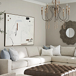 Люстра с состаренными резными элементами Big Graceful Profile варинант исполнения - 5 | Loft Concept в Красноярске