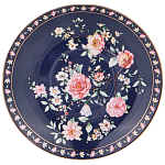 Чайный сервиз из фарфора синий на 6 персон 14 предметов Flower Porcelain Collection варинант исполнения - 3 | Loft Concept в Красноярске