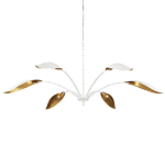 Люстра белая с плафонами в виде лепестков Delicate Flower варинант исполнения - 3 | Loft Concept в Красноярске