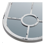 Зеркало-окно с арочным силуэтом в венецианском стиле Venetian White Mirror варинант исполнения - 2 | Loft Concept в Красноярске