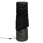 Напольная лампа черная с текстильными элементами "ЯРВИ" варинант исполнения - 8 | Loft Concept в Красноярске